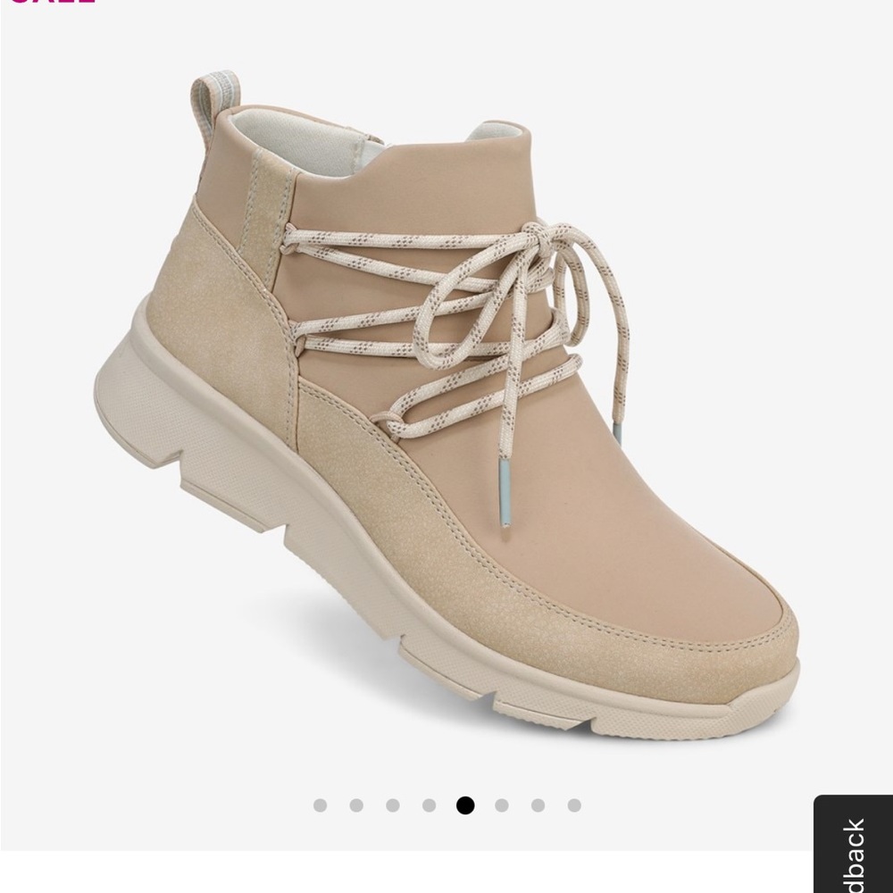 BNWT fRykä Charisma Ankle Bootie Brand New w/tags. Size 10 M Latte Brown Nylon - Picture 3 of 7